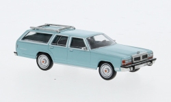 Brekina 19631 - H0 - Ford LTD Country Squire - hellblau